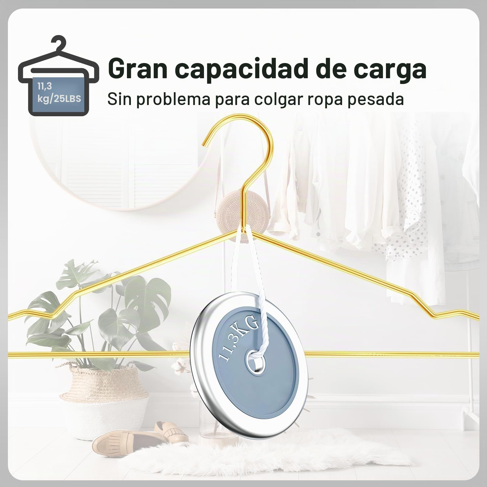 SPECILITE Lote de 30 Perchas Doradas de Metal Resistente con Muescas para Abrigos, Camisas, Trajes y Pantalones