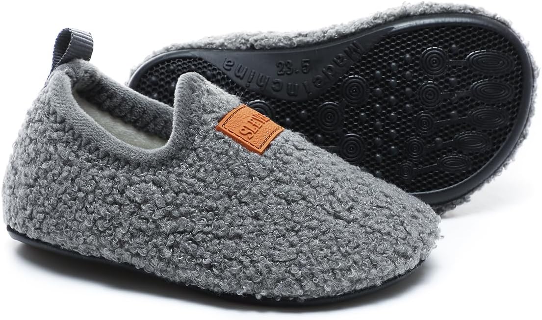 ditont Toddler Slippers Non-Slip Lightweight Comfortable Kids Indoor Grip House Home Shoes for Boys Girl - Image 3