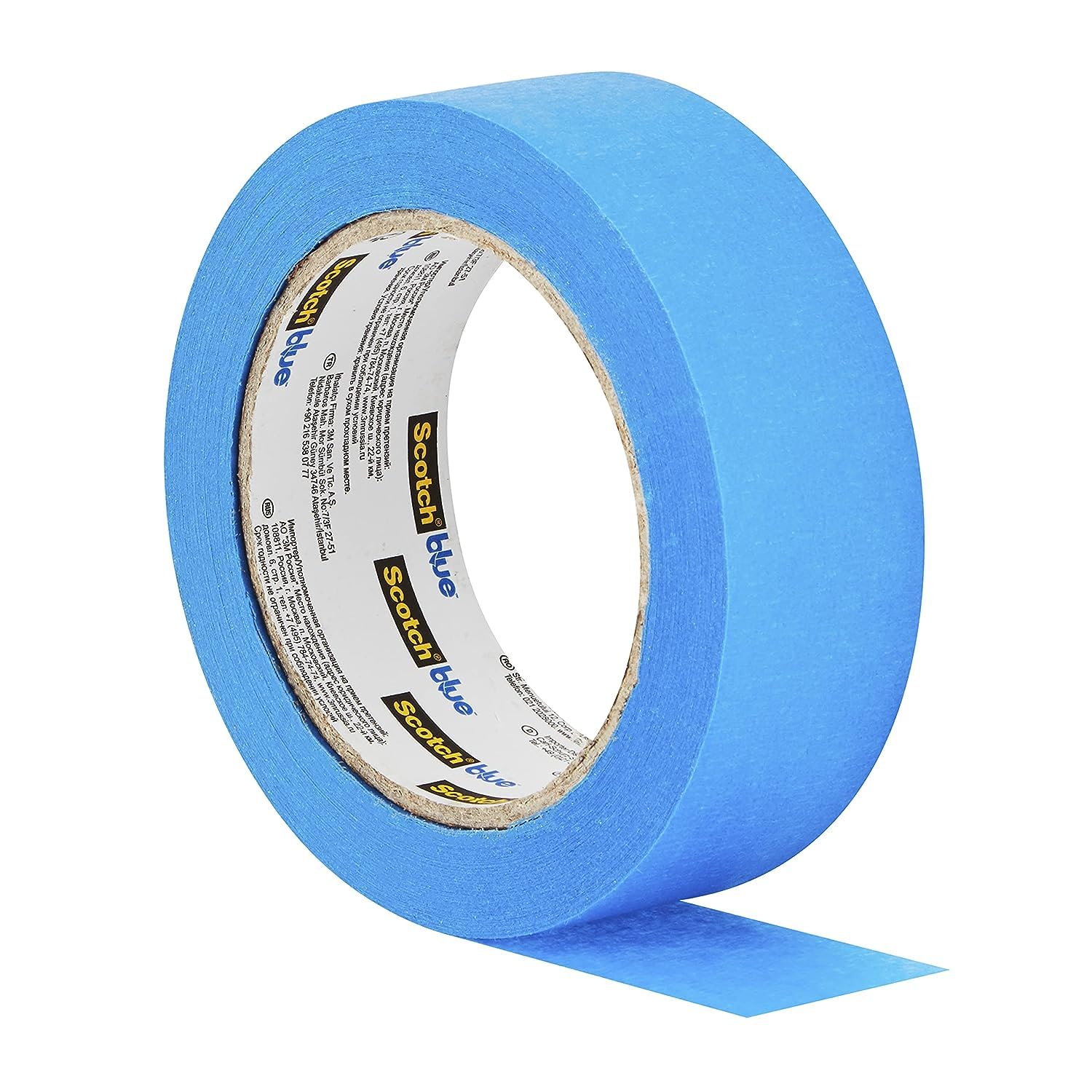 ScotchBlue Premium Malerkrepp Universal, 36 mm x 41 m, 4 Rollen/Packung - Scotch Klebeband für Malerarbeiten und Dekoration zum Streichen, Lackieren, Renovieren - Abklebeband/Kreppband - 100% PEFC