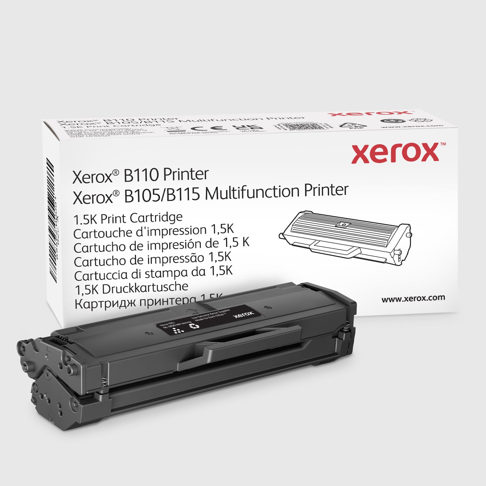Xerox Cartuccia Toner Nero Genuine B110 / B105 / B115 (1.500 pagine) - 006R04961