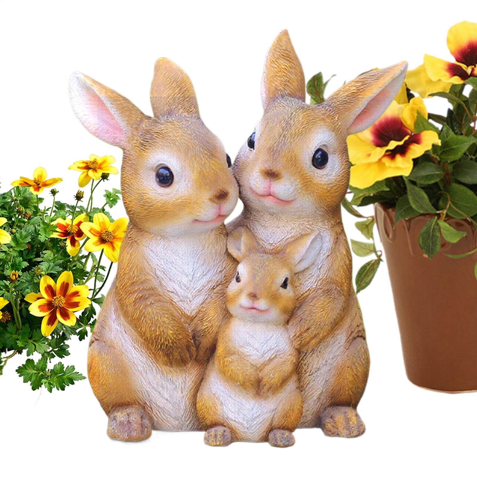 Statue de lapin pour pelouse et terrasse, l'esprit champêtre dans votre cour
