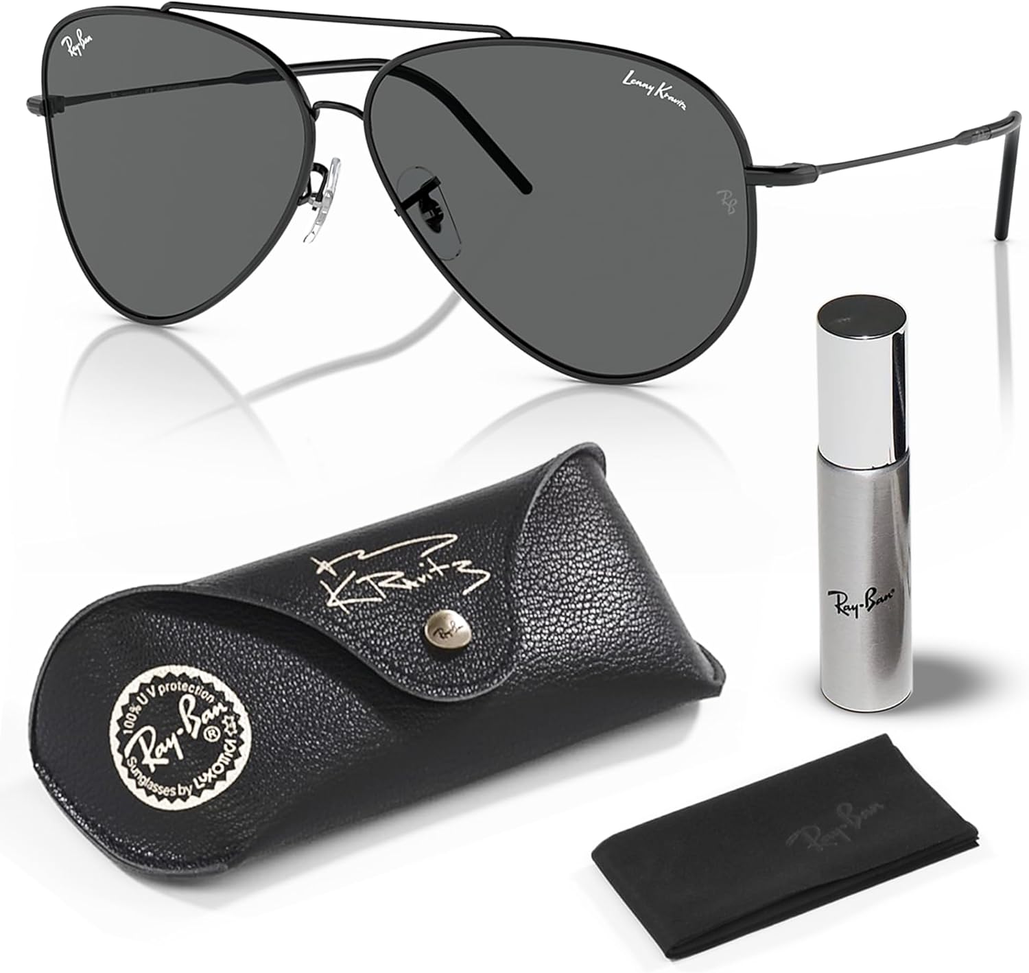 Ray-Ban RBR0101S LENNY KRAVITZ X AVIATOR REVERSE Shape Sunglasses