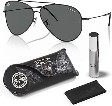 Amazon.com: Ray-Ban RBR0101S LENNY KRAVITZ X AVIATOR REVERSE