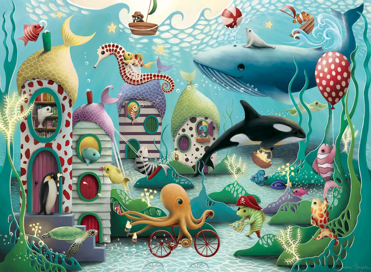 Ravensburger Puzzle 100 Pièces XXL – Merveilles Sous-marines – Dès 6 Ans – 49x36 Cm