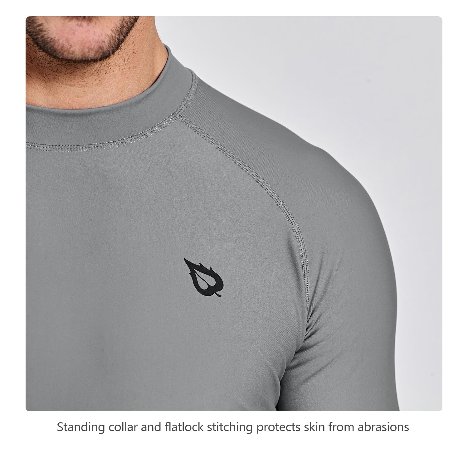 baleaf Camiseta UV para Hombre con protección Solar UPF 50+ de Manga Corta Rashguard para Hombre