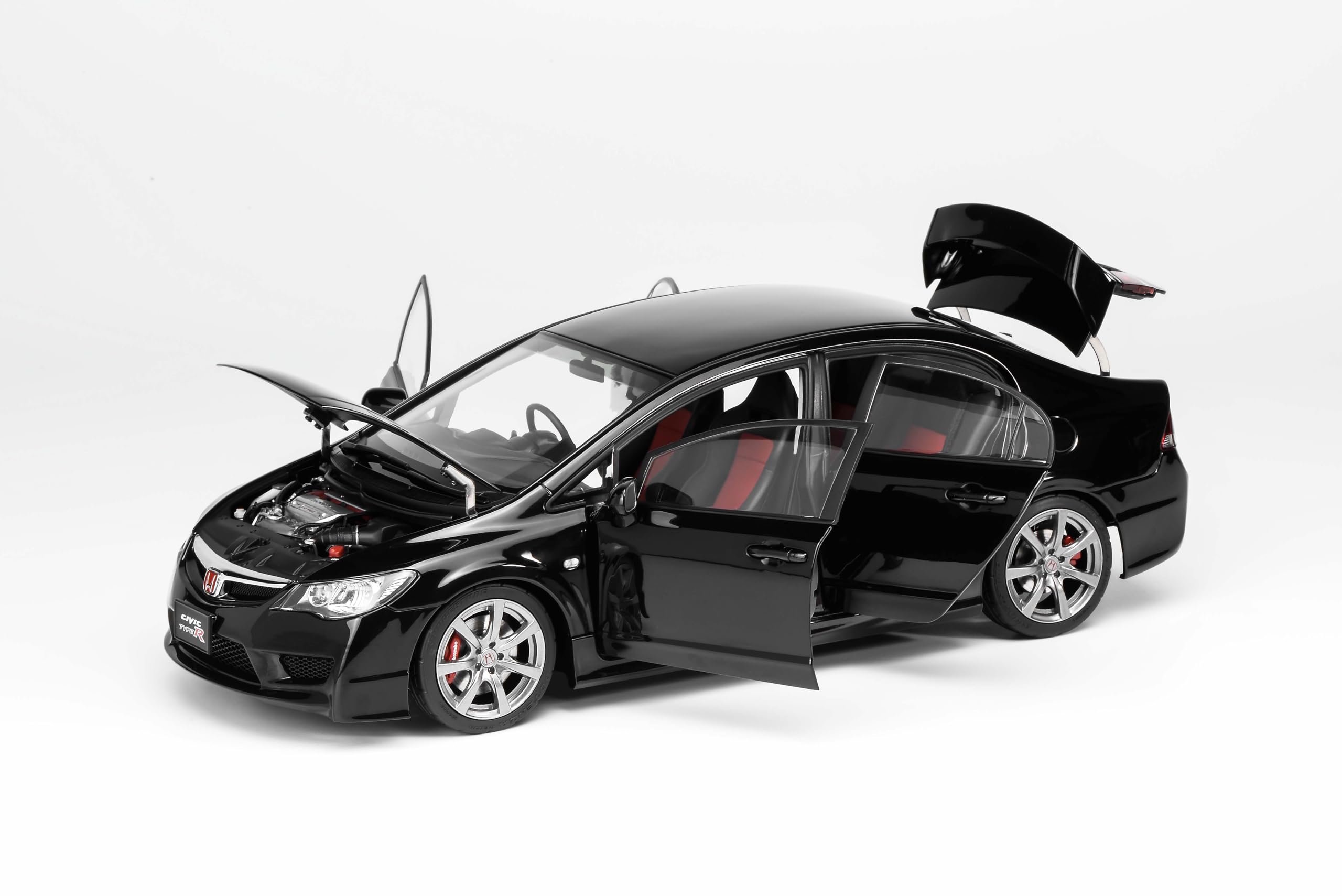 MOTORHELIX 1/18 ホンダシビックtypeR(ブラック) 1/18 MotorHelix Honda Civic Type R ( FL5 ) from 2023 in