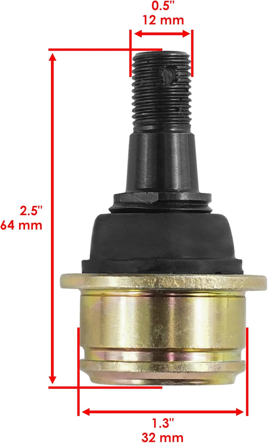Caltric Upper or Lower Ball Joint Compatible With Yamaha Big Bear 400 4Wd Yfm400 2000-2012