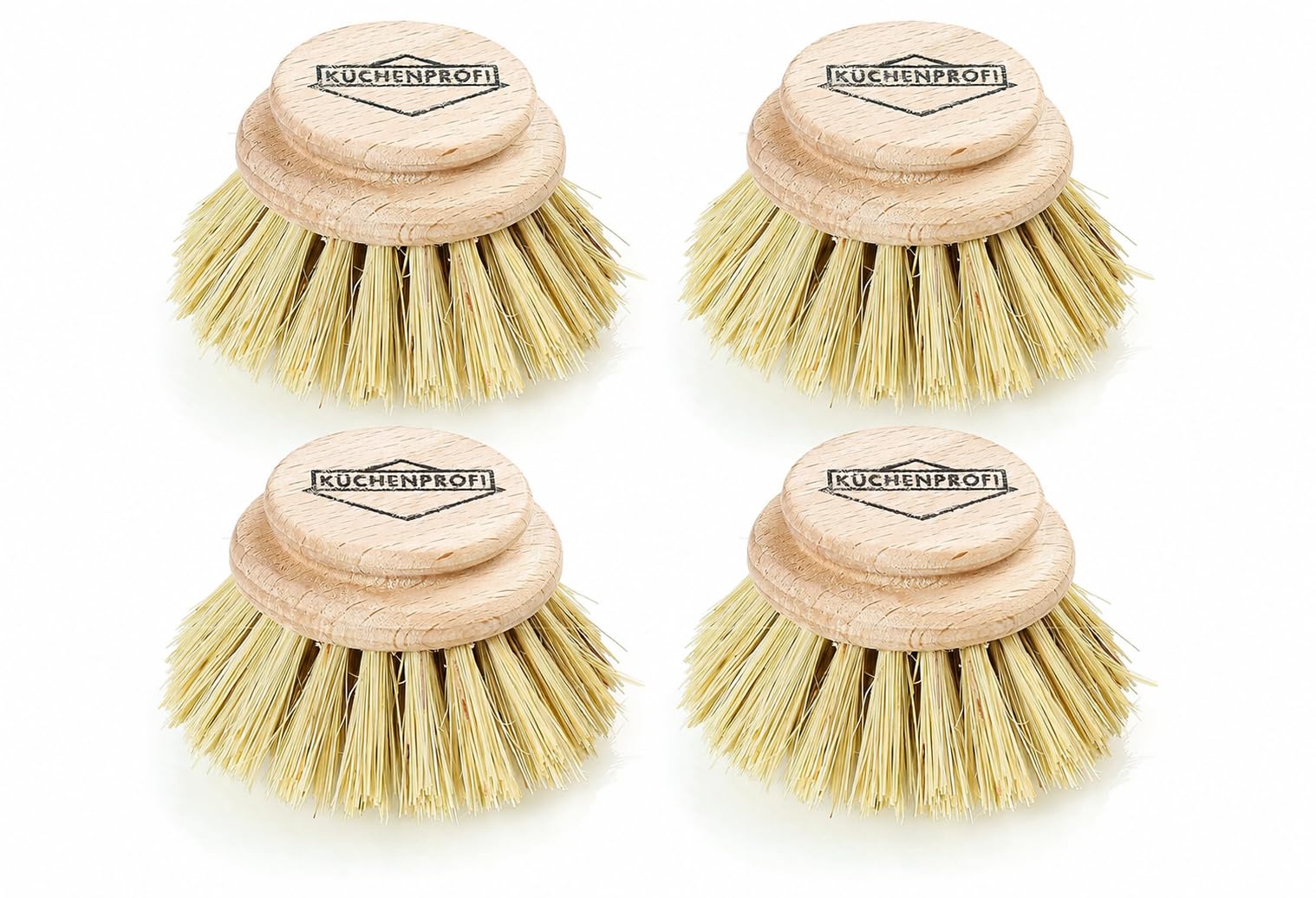 Küchenprofi 4-Pack Replacement Brush Heads for Classic Dish Washing Brush