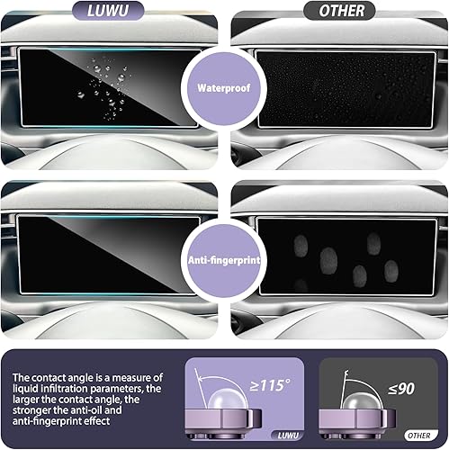 Miniatura 13 de ZCLINKO Protector de pantalla para Hyundai Tucson 2022/2023 (Limited/N Line/SE/SEL/XRT) 2024 Tucson Accesorios 9H Vidrio templado Pantalla táctil