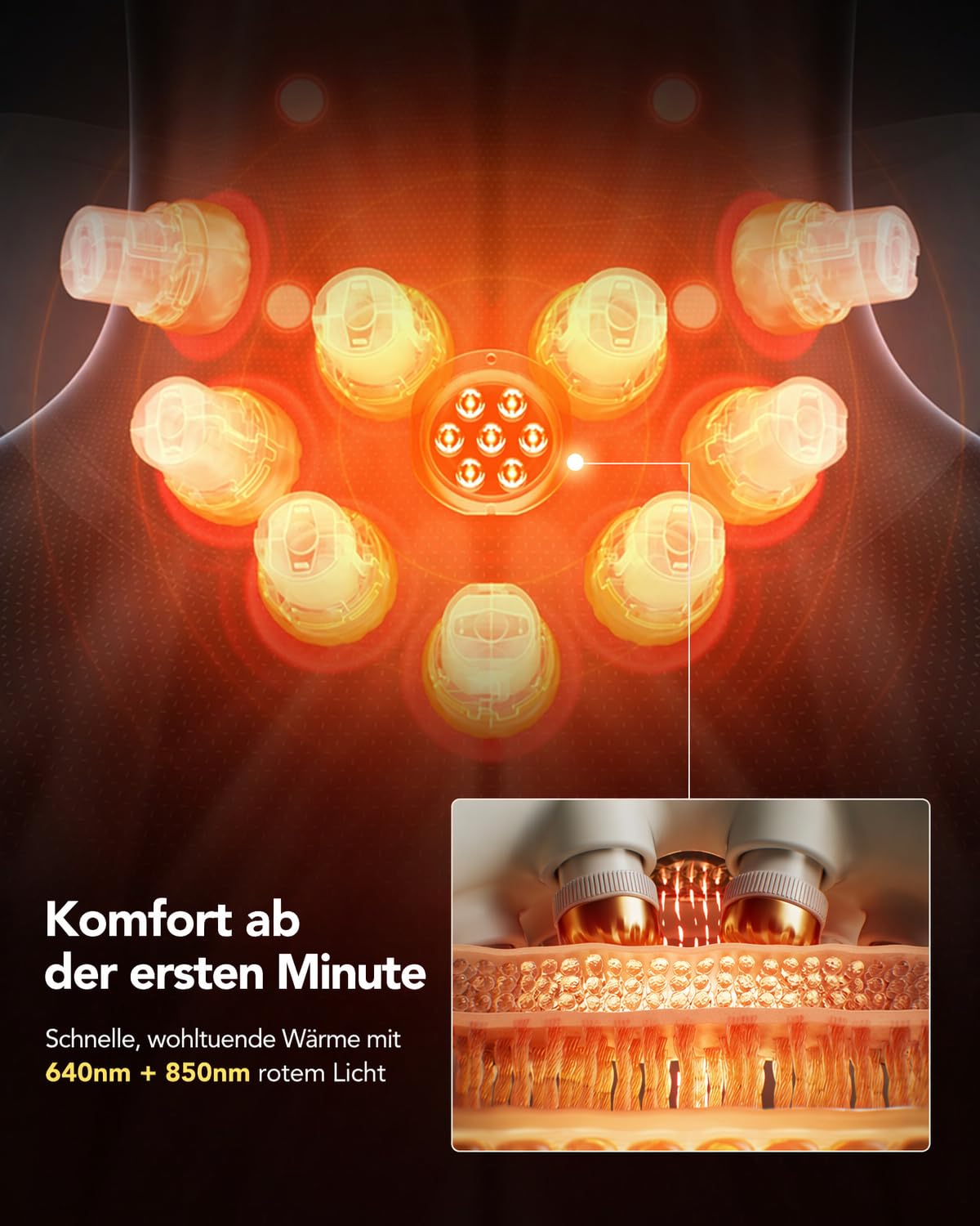 SKG Faltbares Nackenmassagegerät 9D Kabellos Schmerzlinderung, G7 Pro Grün | Tiefengewebe & Vibration, Reise-Massagegerät für Büro, Zuhause & Auto für Unterwegs, Geschenk für Männer Frauen Papa und Mama