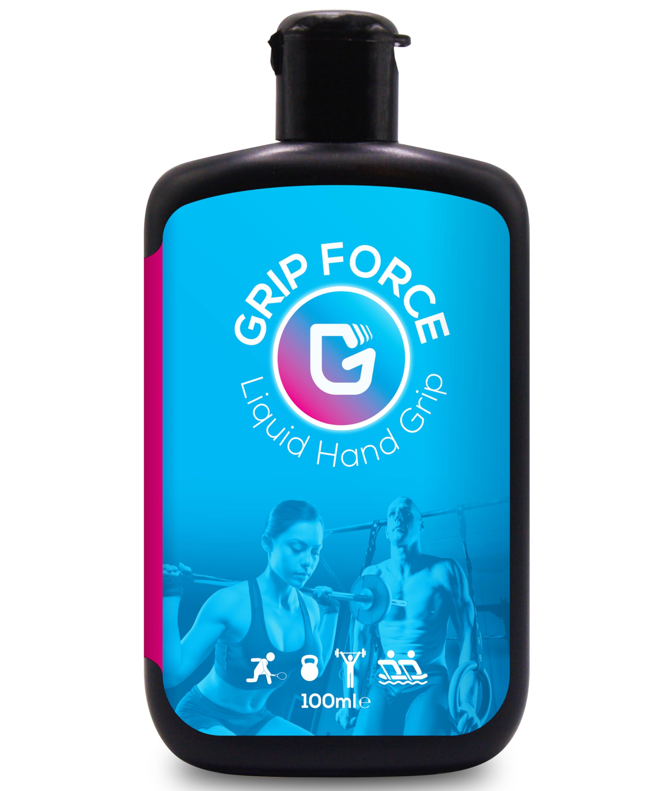Chalkless Silicone Hand Grip, 100ml Liquid Chalk Alternative, Hygienic Upgrade from Other Chalk, Super Quick-Dry, Strong Grip for Gym, Rock Climbing, Weight Lifting, Fast Hand Grip Solution.