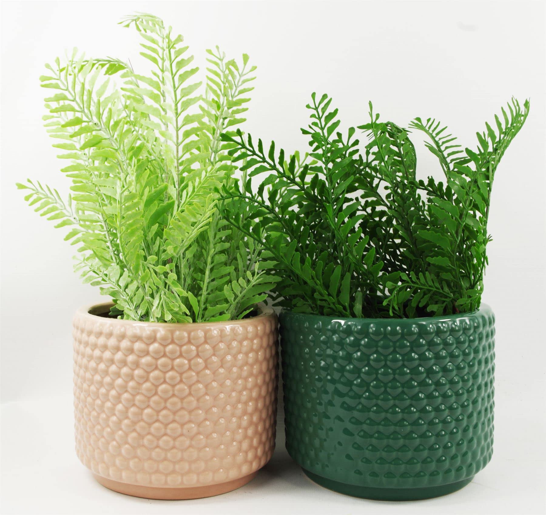 Botanik Luxury Ceramic Planters, 12.5cm Dusty Pink, 12.5cm - Image 2