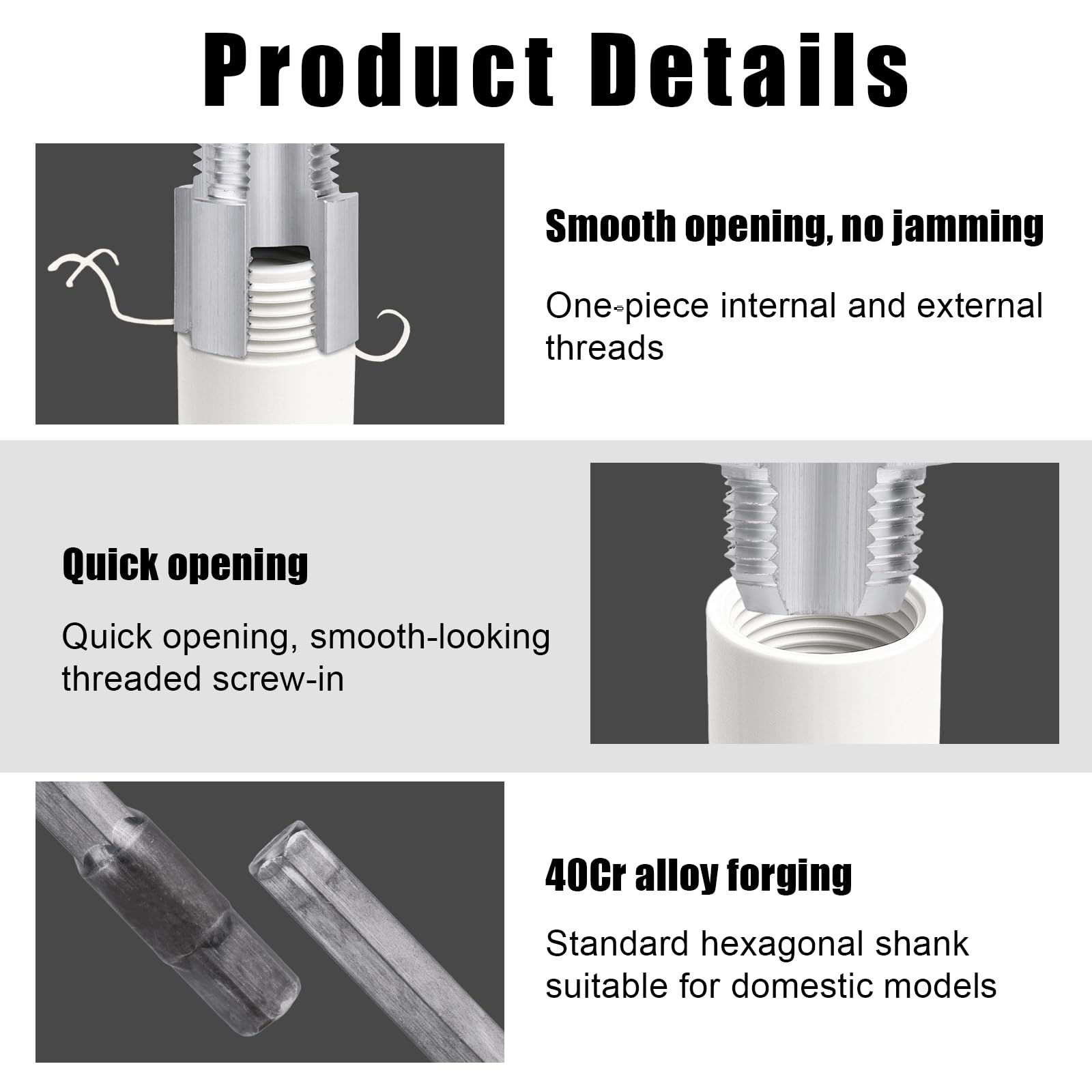 BOXOB Kit Filettatore per Tubi in PVC 2 in 1, Utensile Integrato Filettatura Interna ed Esterna Tubi da 1/2" Trapano Elettrico Fresa Acciaio Tungsteno per Riparazioni Domestiche