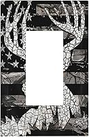 Vista 153 de Funky Retro Vintage 70s 60s Boho Hippie Hongo Botánico Floral 2 Gang Interruptor de luz de palanca doble Placa de pared Cubierta de toma