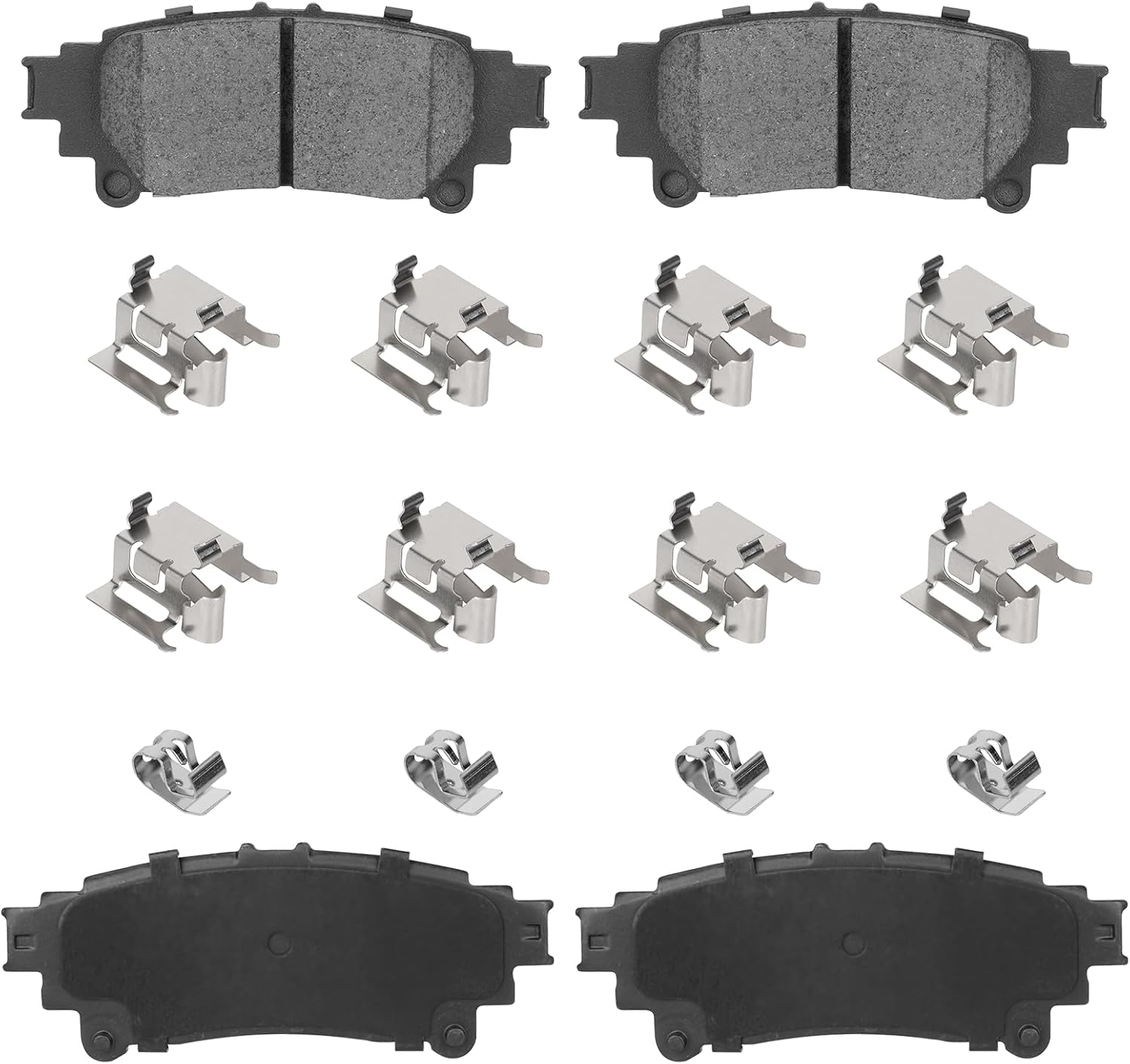 4PCS Rear Ceramic Brake Pads Fit for Toyota Highlander 2014-2019 for Toyota Sienna 2011-2020 for Prius V 2012-2017 for Lexus RX350 2010-2015