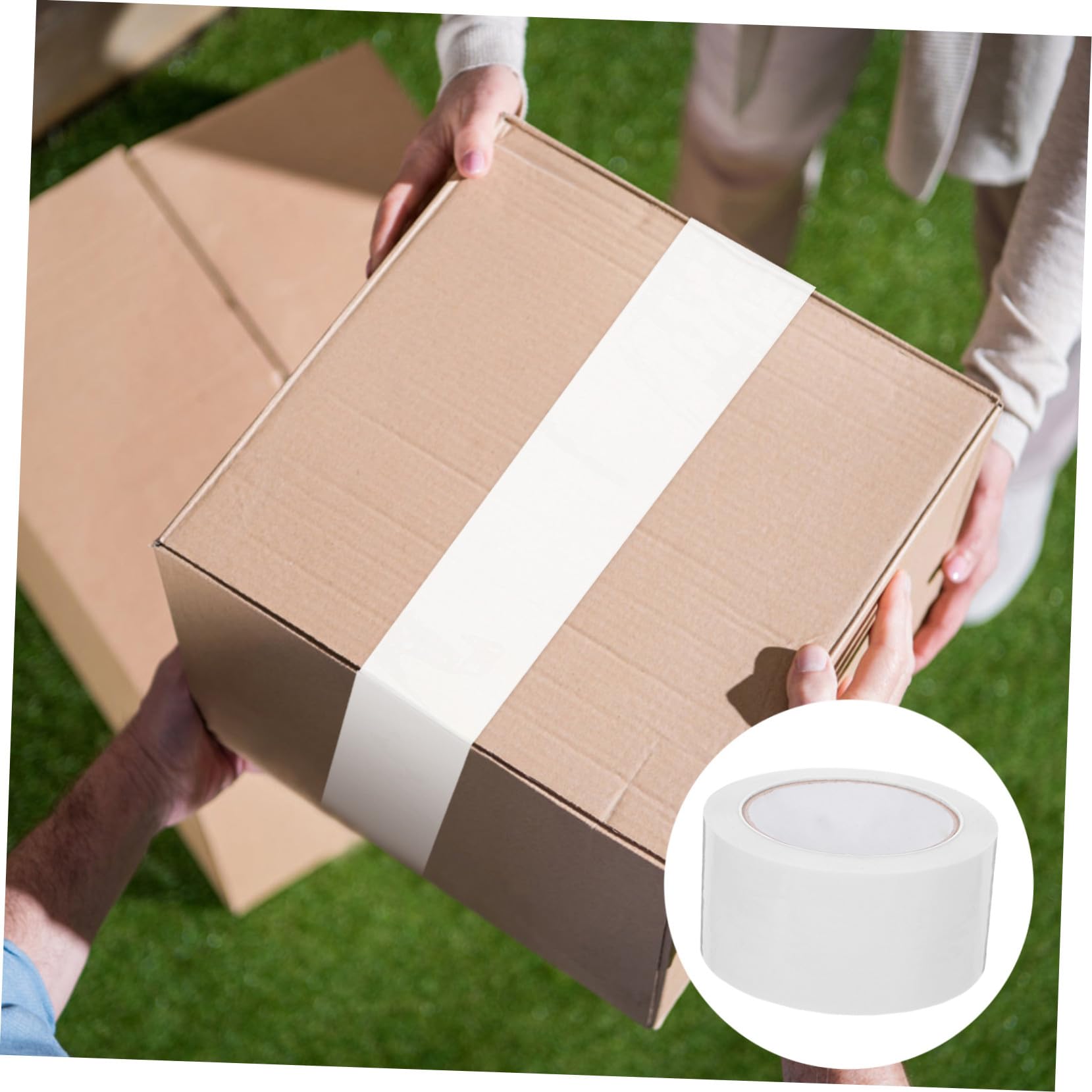 Housoutil Nastro Telato Bianco 3 Pezzi 55mm X 91m, Adesione Forte, Multiuso per Riparazioni Interne ed Esterne