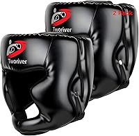 SANJOIN Boxing Headgear 2-Pack for Kids Boys 8-12 & Adults: Full-Face MMA Sparring Helmet, Adjustable Muay Thai Protection