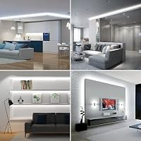Lepro LED szalag 5m hideg fehér 12V 300 LED 2835 chip 6000K 2300 lumen öntapadós beltéri világítás konyha otthon 6