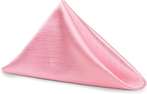 Miniatura 518 de Ultimate Textile -1 docena - Reversible Shantung Satin - Majestic - Servilletas de tela Majestic de 17 x 17 pulgadas color azul pizarra