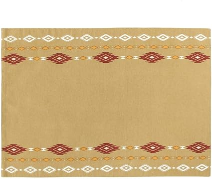 Amazon ランチマット ネイティブ ベージュ ランチョンマット ランチマット ティーマット プレースマット おしゃれ かわいい ナフキン 給食 給食袋 幼稚園 小学校 子供 サイズ ときいろインテリア ランチョンマット