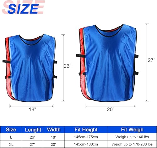 Miniatura 2 de PATIKIL Scrimmage - Chaleco de fútbol Pennies para entrenamiento de fútbol, deportes de equipo, pinnies juveniles, práctica de fútbol para adultos