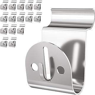 Heavy Duty Vinyl Siding Hooks 15 Pack, Stainless Steel Siding Clip for Hanging Outdoor Decor, No Hole Siding Hooks for Hanging Lights Wreath Christmas Decor