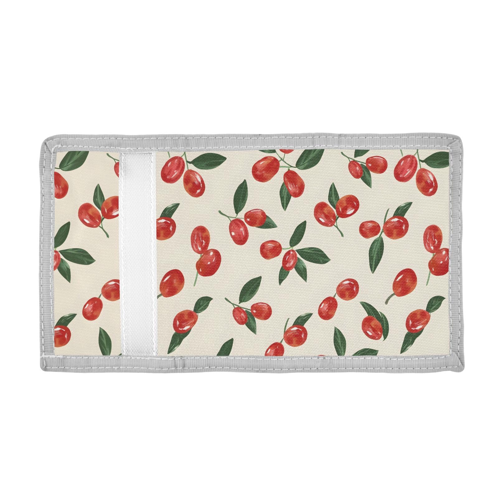 ALAZA Kids Wallets for Boys Girls Toddler Trifold Wallet Children Small Red Dates Cherry Tomato with Zipper Coin Pocket
