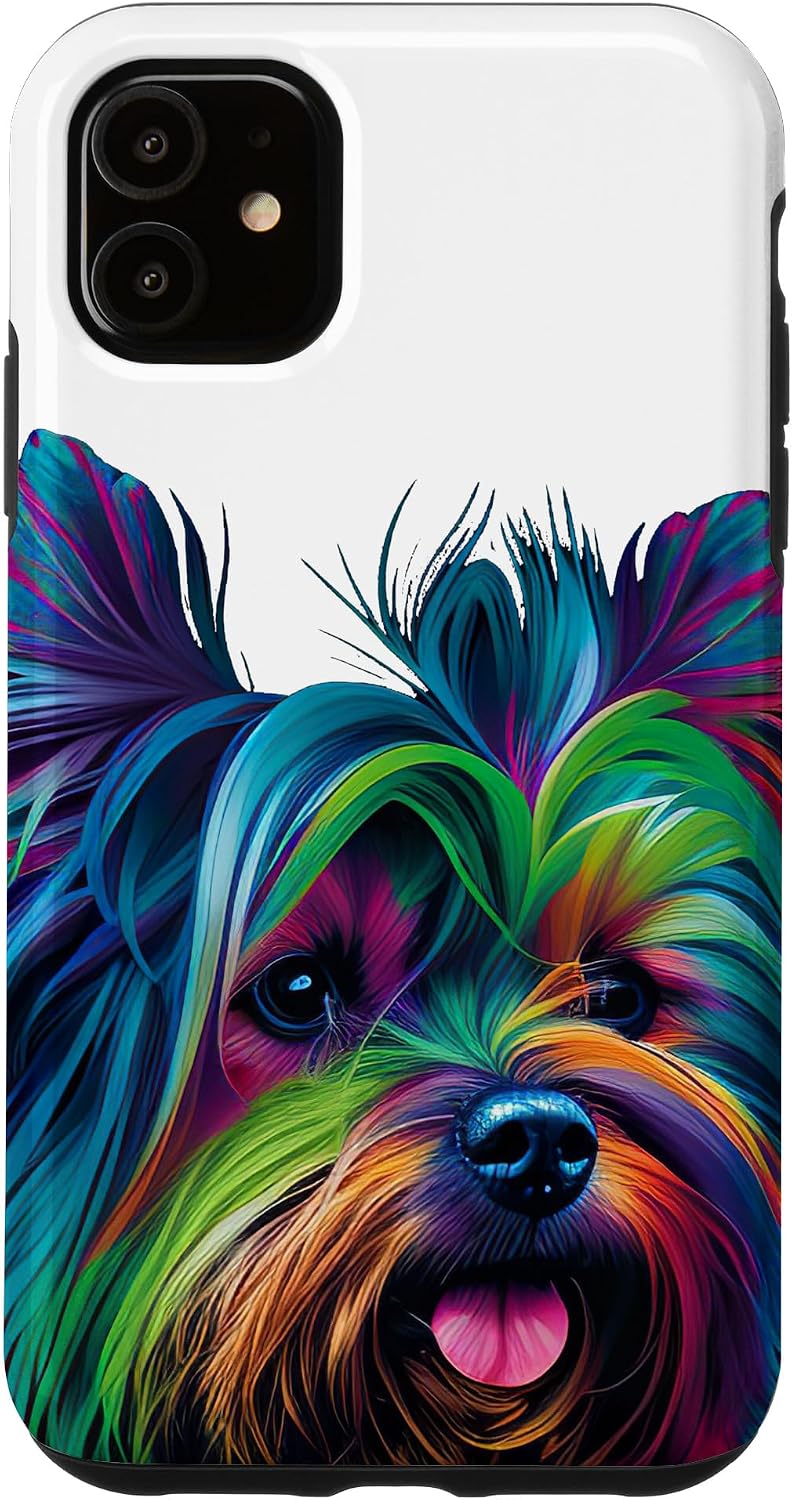 Yorkie Pop Art Yorkshire Terrier Dog Lovers Yorkie Mom Dad Case for iPhone 7 Plus/8 Plus