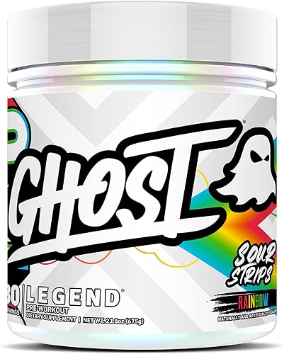 Vista 48 de GHOST Legend - Polvo de pre-entrenamiento, frambuesa azul, 30 porciones, preentrenamiento para hombres y mujeres con colina, L-citrulina y beta