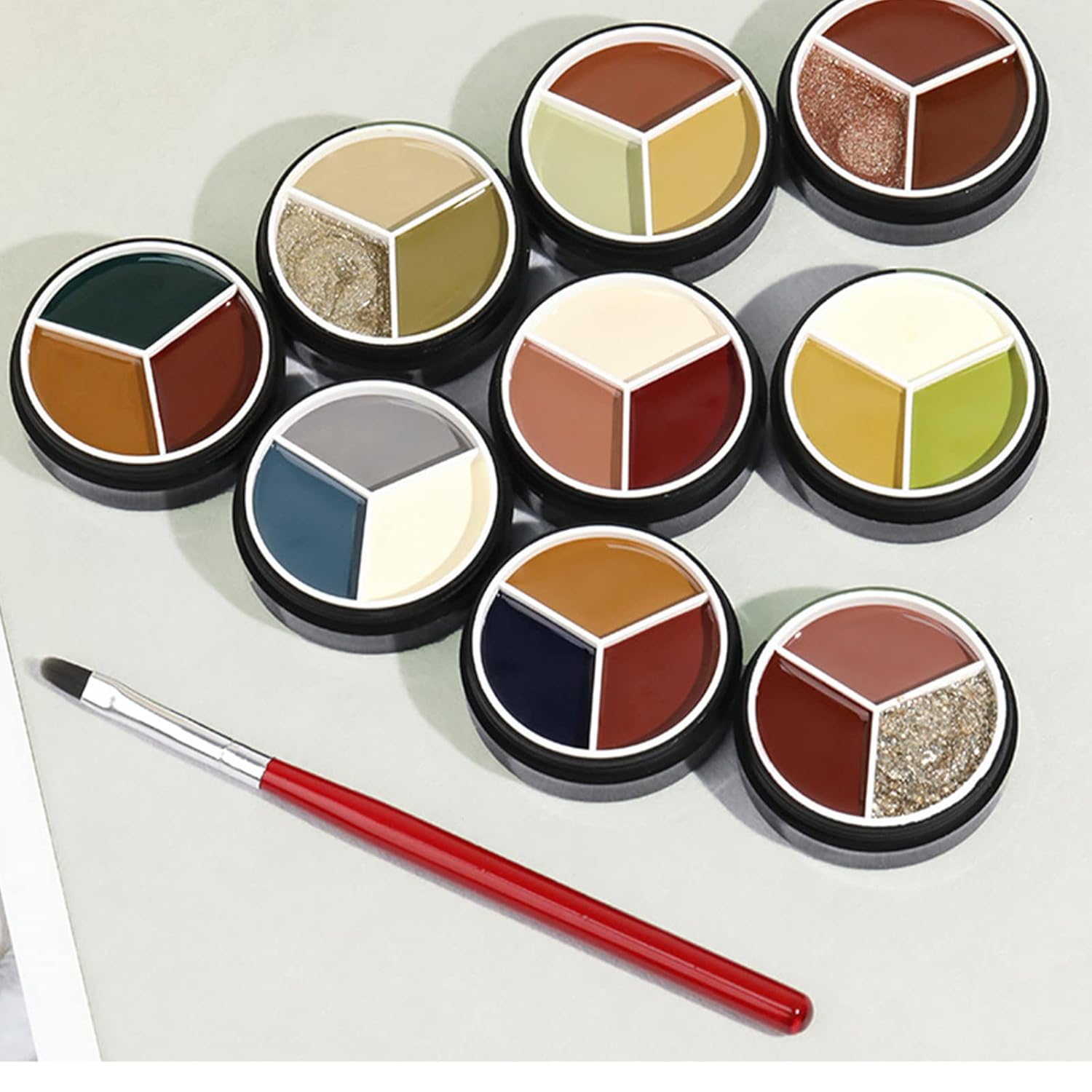 FN GRACE 3 Colors Solid Gel Nail Polish Palette 9 Boxes