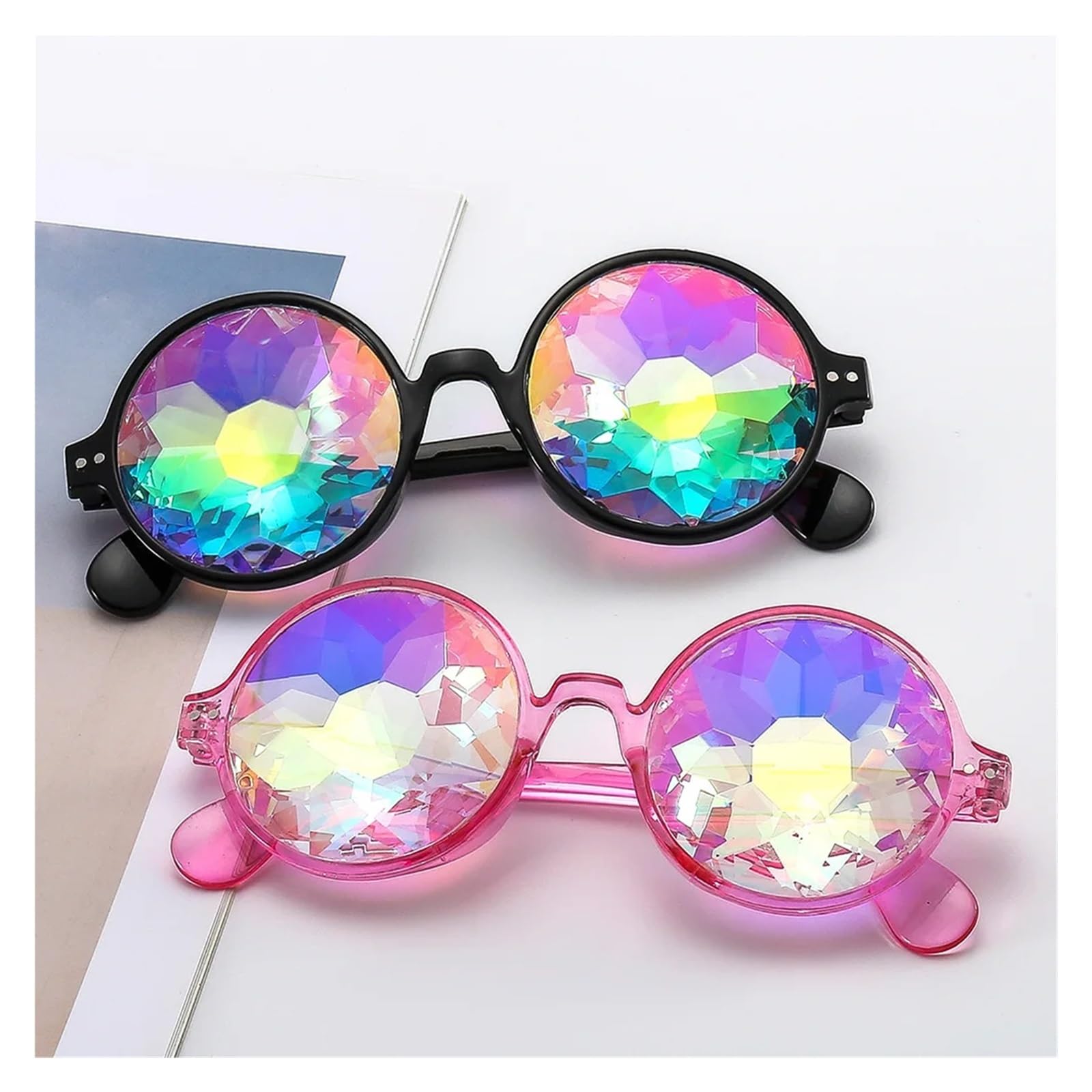 Psychedelic Brillen Männer Frauen Lustige Runde Sonnenbrille Rave Festival Weibliche Karneval Party Königin Gläser Für Partygeschenke