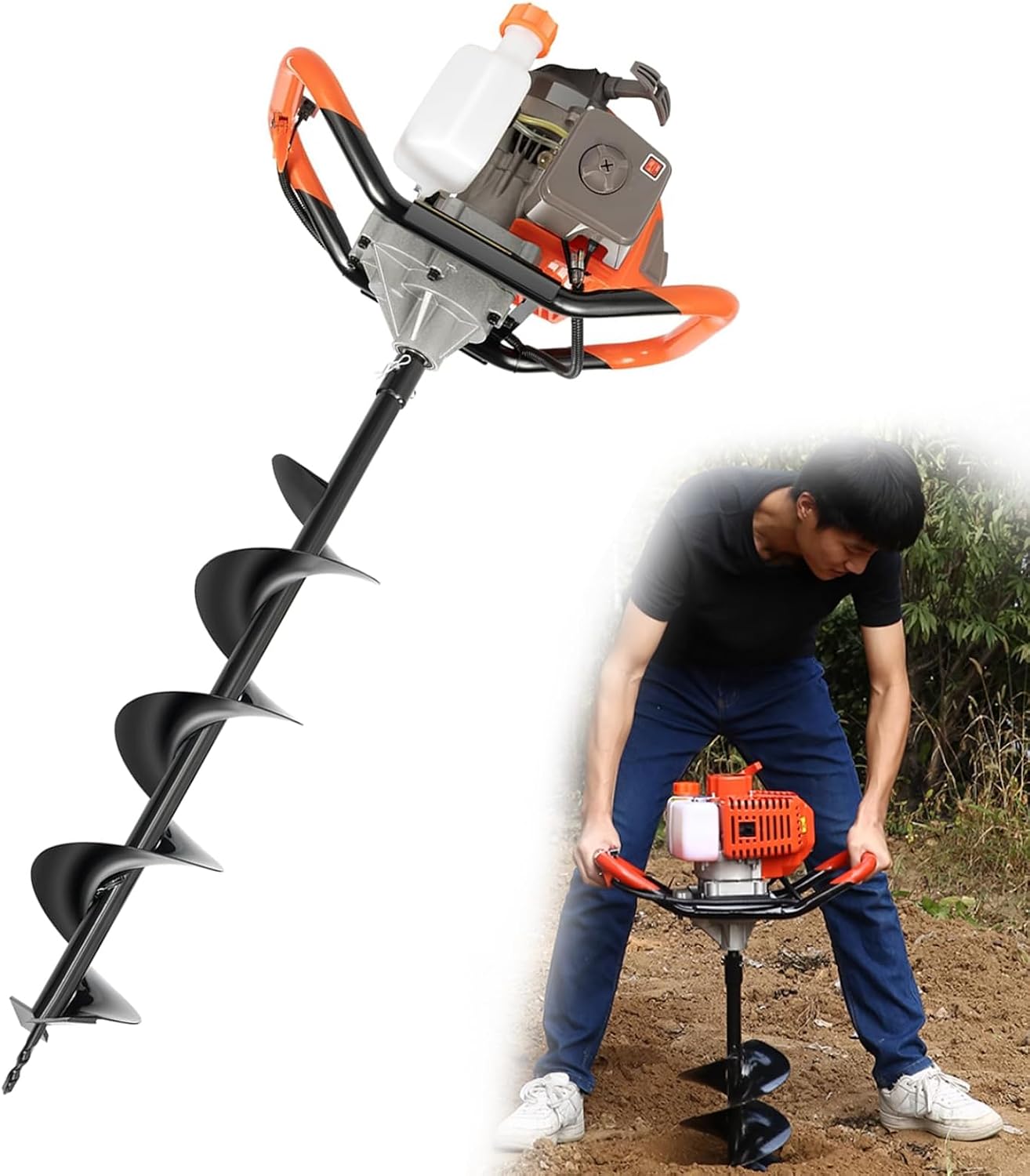 穴掘り機 井戸掘り機 オーガー Amazon | 【説明書付き】井戸掘り機キット