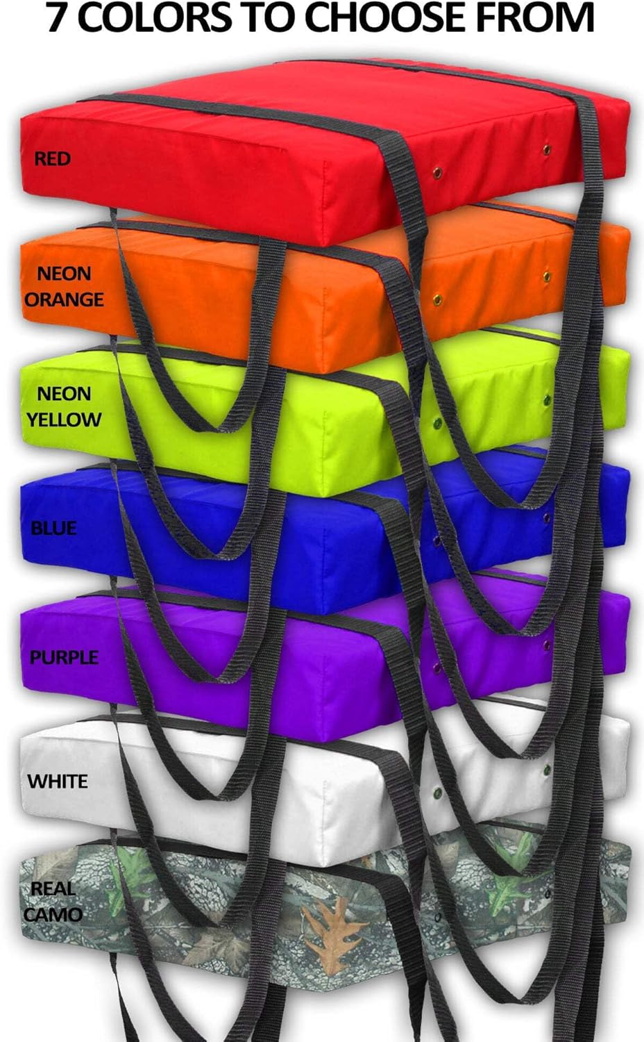 Bradley 4 Pack Type IV Boat Cushion USCG Approved Throwable Flotation Device; Coast Guard Approved Throw Preserver with Foam Cushion; throwable Boat Safety Device