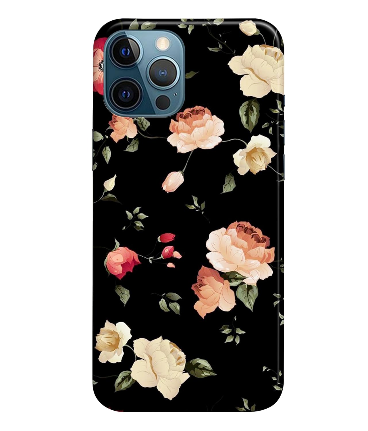 IVJAR Floral Flowers Designer Printed Hard Back Case Cover for Apple iPhone 13 Pro Max | Protective Cover & Case – D2508