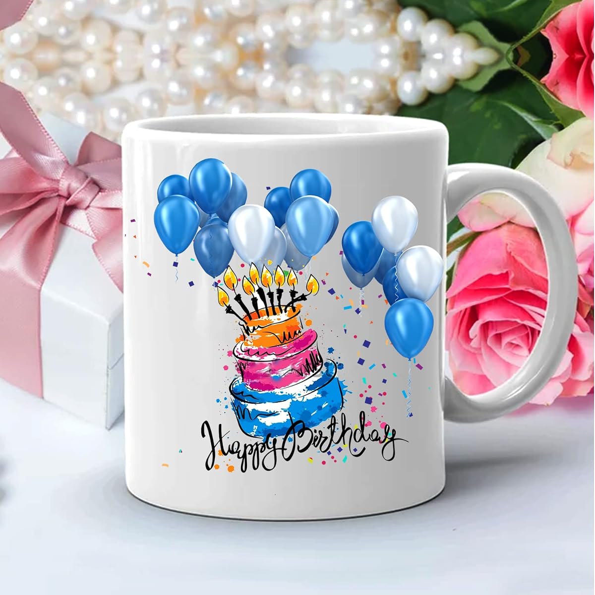 JIKRAA® Gift for Birthday | Happy Birthday Coffee Mug | Birthday Gift for