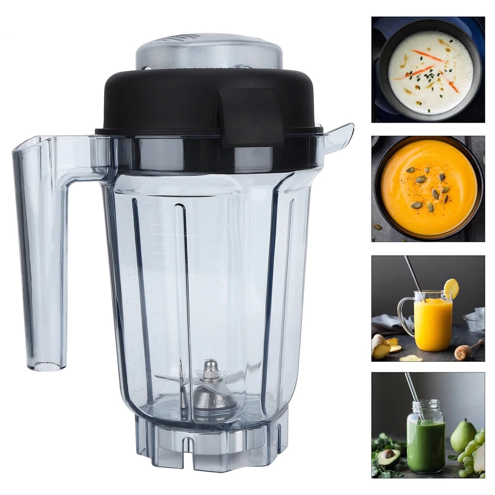 Mezcladora con Tapa De Hoja,Compatible con Vitamix 32 Onzas | Compatible Para Accesorios De Repuesto De Tapa De Hoja Piezas De Repuesto