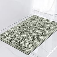 Vista 156 de Turquoize Alfombras de Baño Chenille Peludas Alfombra de Baño Antideslizante Gruesas Alfombras de Baño Peludas para Baño Chenille Juego de Alfombra