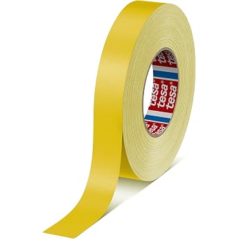 tesa tape 4651 Premium Performance Fabric Tape Various Widths and Colours 50 m x 25 mm Yellow
