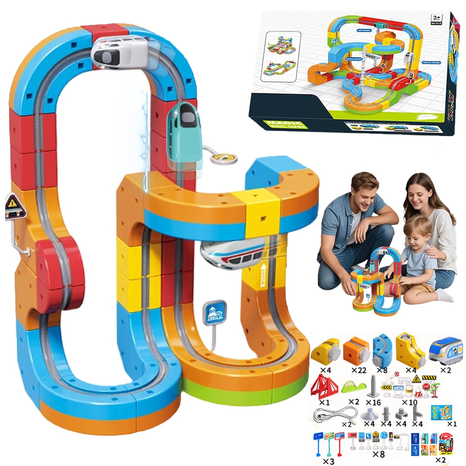 Dynamic Train Set Train Track 2025 New Klick Rail Electric Train Set, Electric Train Set ...