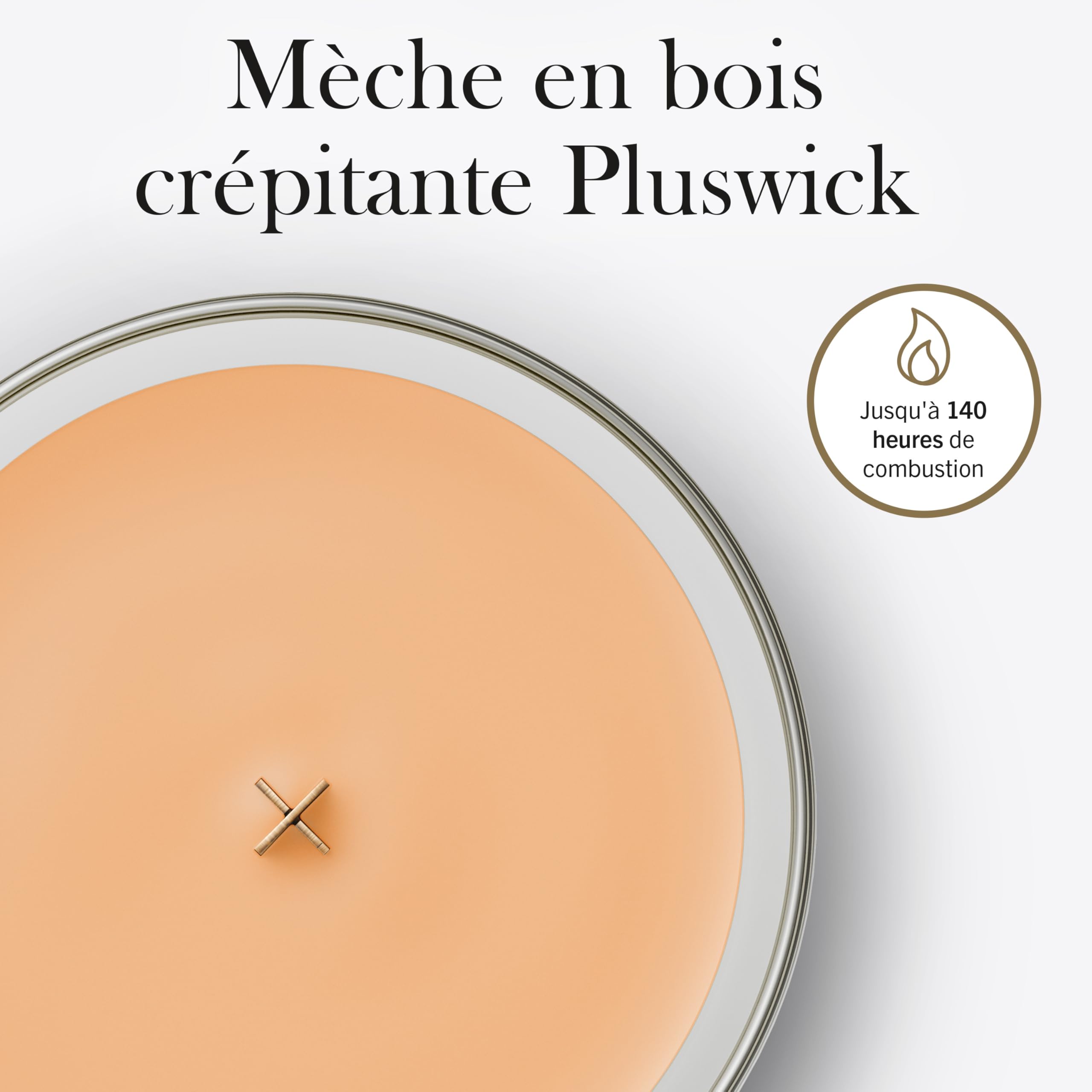 WoodWick Bougie parfumée | Grande bougie sablier | Mandarine & citron | Cadeaux parfaits pour femmes