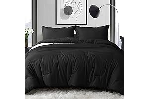 3 Pieces Black Queen Comforter Set: Luxurious Comfort for Restful Nights
