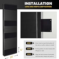 Vista 5 de Acolchado de pared para gimnasio, protector de pared para cancha de baloncesto, almohadillas protectoras extraíbles de 2 pulgadas de grosor de alta