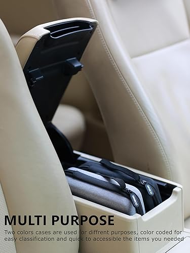 Miniatura 8 de Ginsco Funda de protección rígida para accesorios electrónicos, bolsa organizadora para MacBook AirPro, cargadores y cables, banco de energía, para