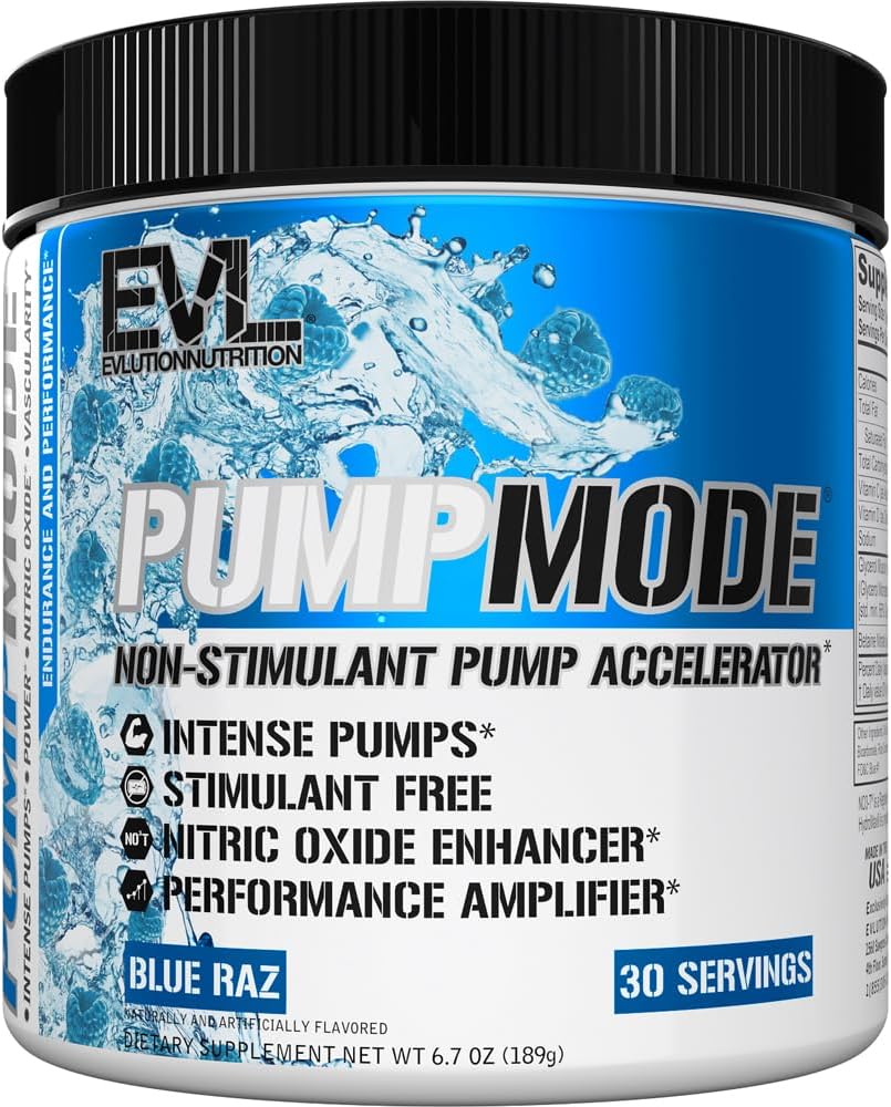 Nutrition Pump Mode Nitric Oxide Booster - 30 Serving (Blue Raz)