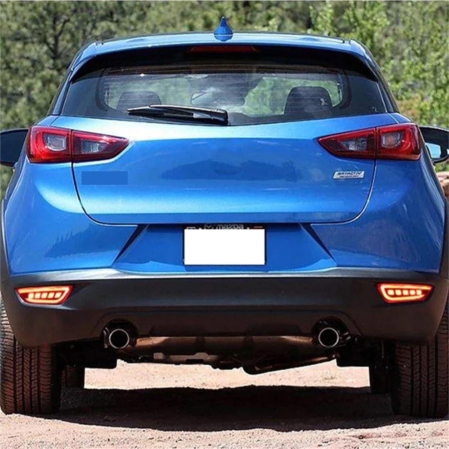 ブレーキライト 2 個リフレクター用のマツダ CX-3 CX3 201-2020 車 LED 【Wingioad】 リアフォグランプブレ