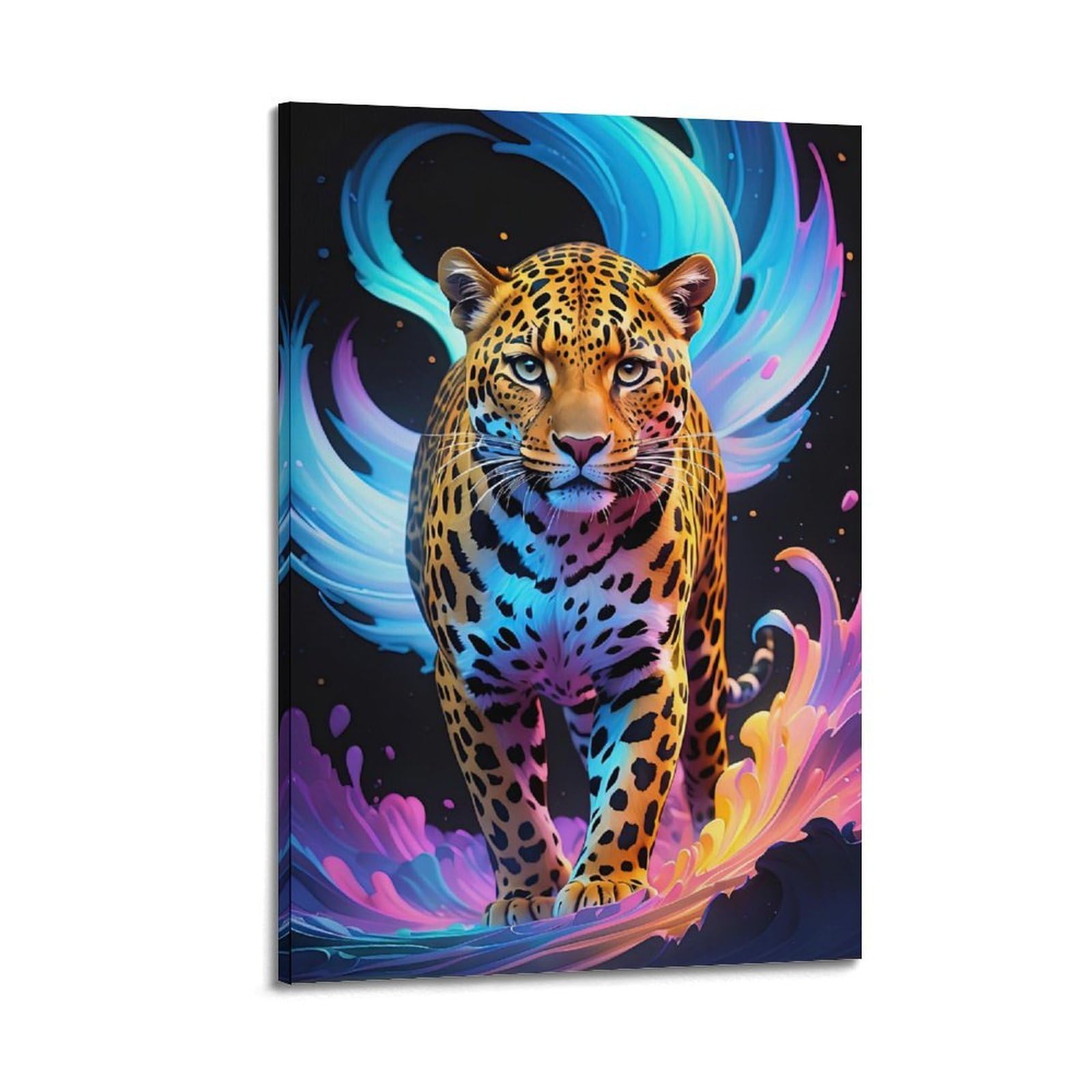 ZSZWHJ Animal Artwork Poster Watching Your Panther Poster Decorative Painting Canvas Wall Posters And Art Picture Print Modern Family Bedroom Decor Posters 20x30inch(50x75cm)