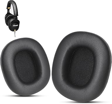 Krone Kalpasmos Replacement Earpads for Marshall Monitor I Headphones, Premium Ear Cushions Compatible with Marshall Monitor First Gen, Soft for Comfort and Durability