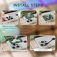 Vista 277 de Misea [3+1] for iPhone 14 Pro/iPhone 14 Pro Max Camera Lens Protector Bling, 9H Tempered Glass Camera Cover Screen Protector Metal Individual Ring