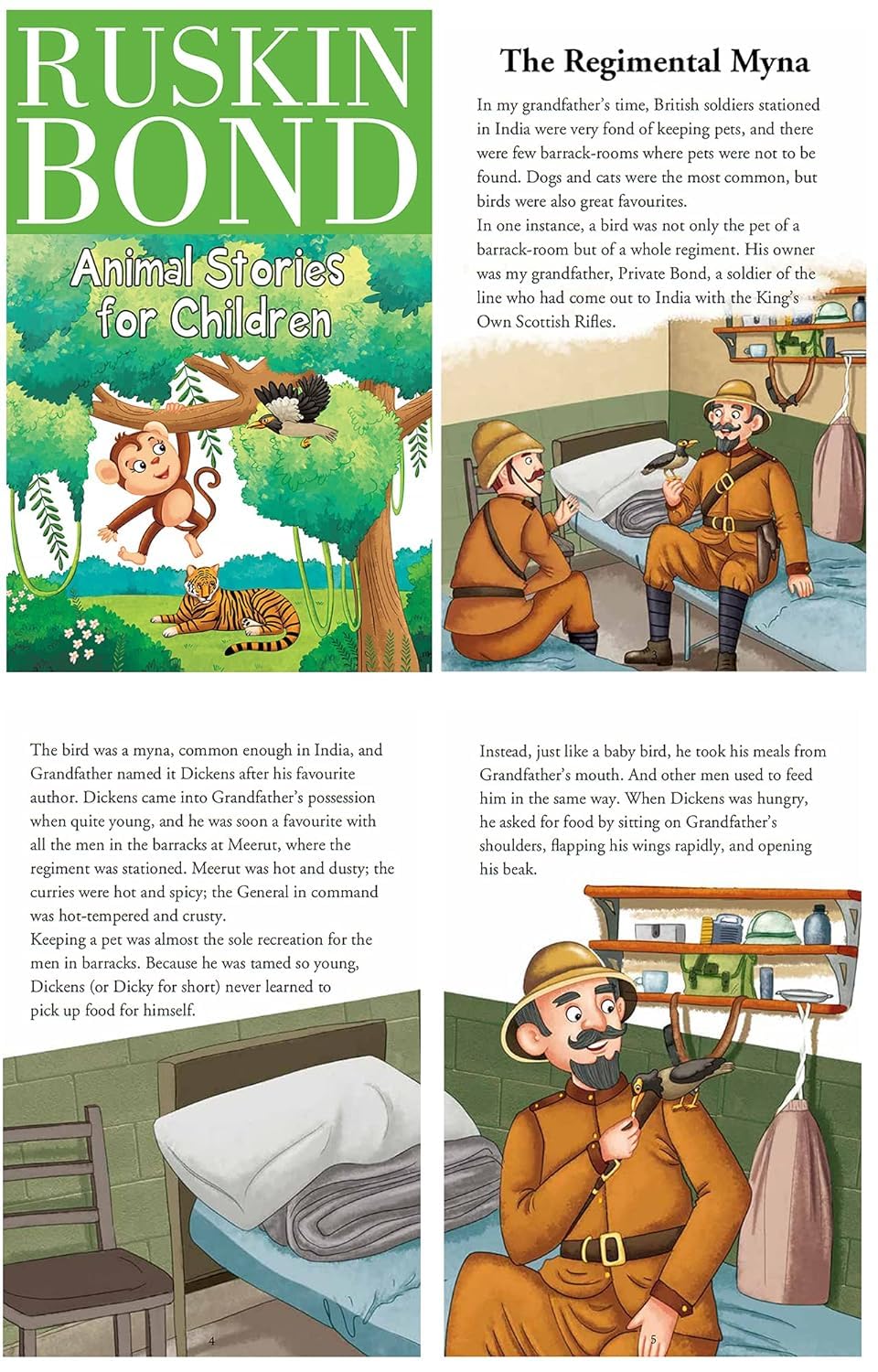 Ruskin Bond Short Stories - Juego de 8 libros de cuentos infantiles más vendidos