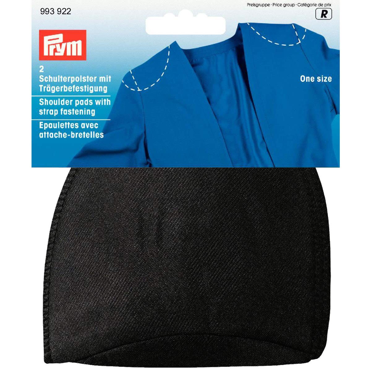 Prym Raglan Shoulder Pads, Black
